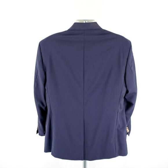Savile Row‎ Wool Blue 2 Gold Button Blazer 44R - Picture 8 of 15